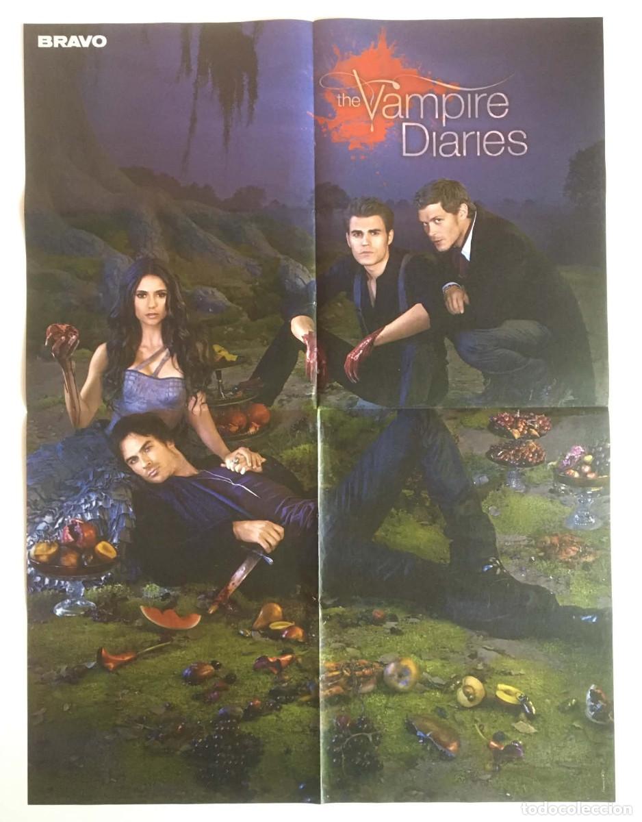 Carteles: The Vampire Diaries Cast / Big Time Rush Double-Sided A2 Poster Bravo Magazine Bulgaria TV Series