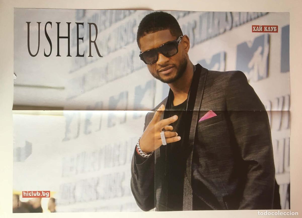 Carteles: Usher / Asen Blatechki Double-Sided Poster A2 - HiClub Magazine Bulgaria Music TV