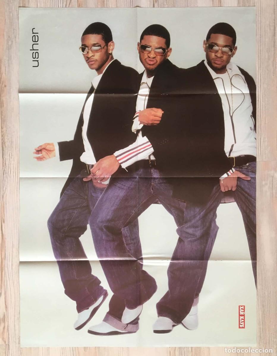 Carteles: Usher / Duncan James Blue Double-Sided Poster A1 - HiClub Magazine Bulgaria Music Pop R&B