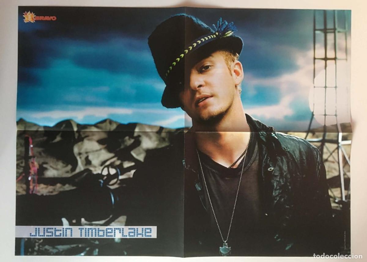 Posters: Justin Timberlake / Nevena Tsoneva Double-Sided Poster A2 - Bravo Magazine Bulgaria Music Pop