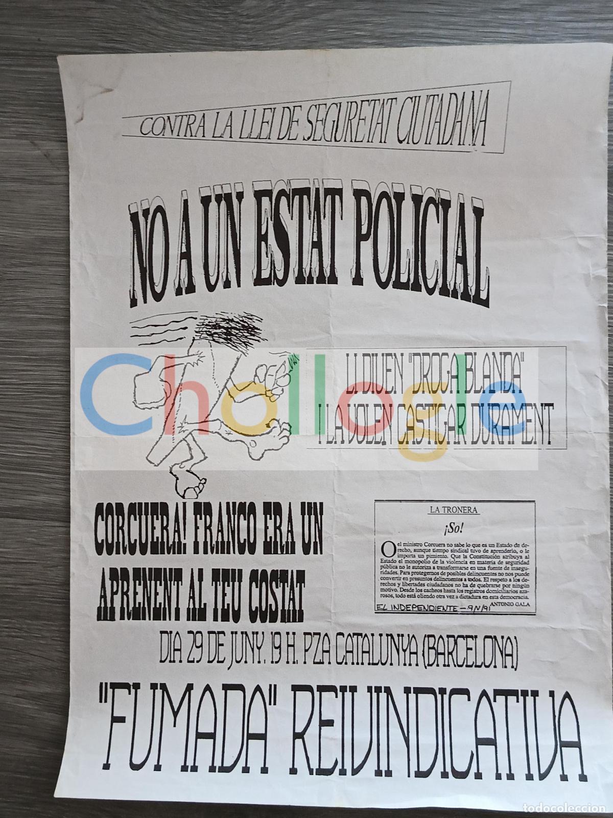 Carteles: Cartel Fumada Colectiva no estat policial