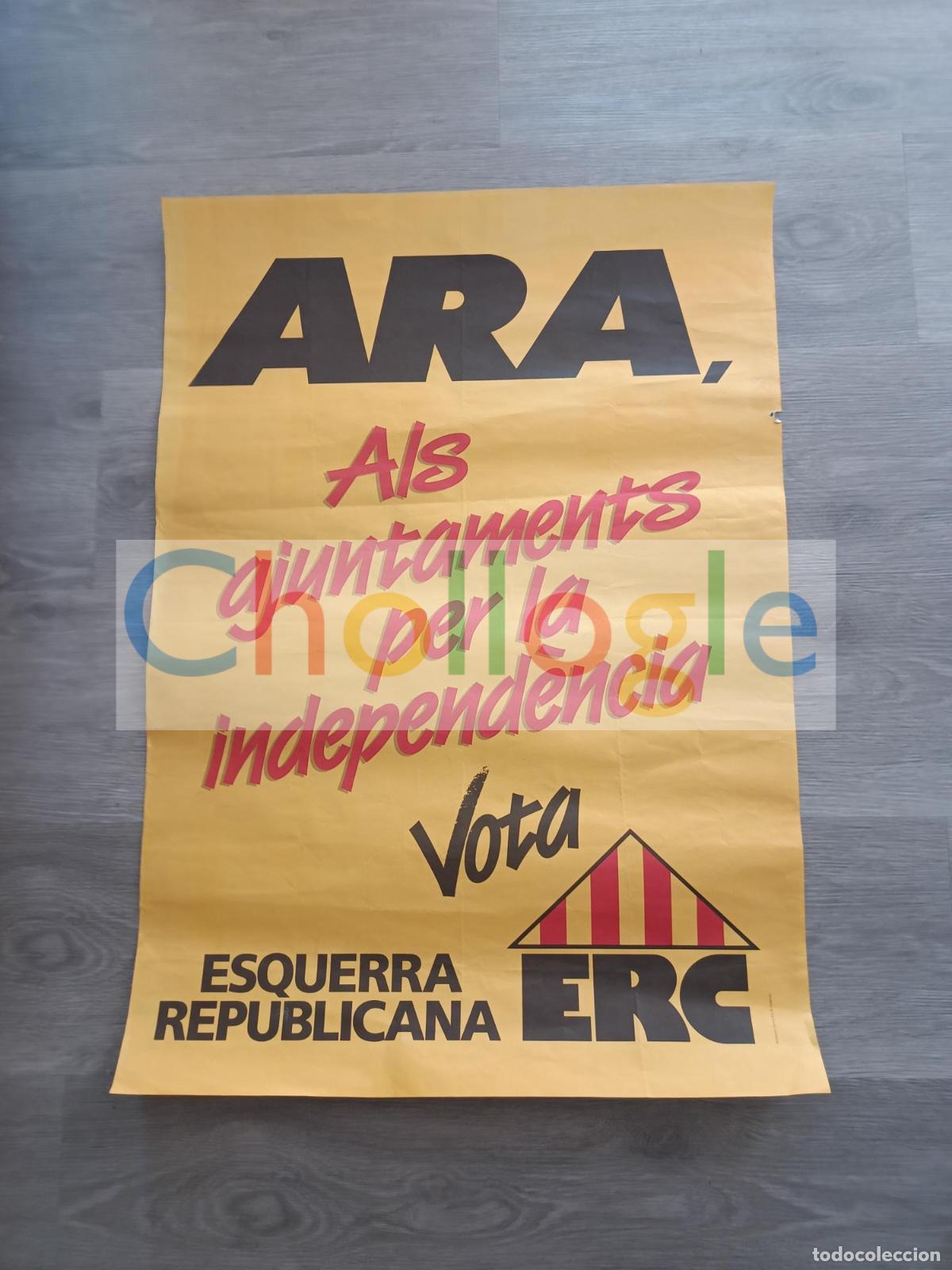 Carteles: Cartel als ajuntaments per la independencia ERC