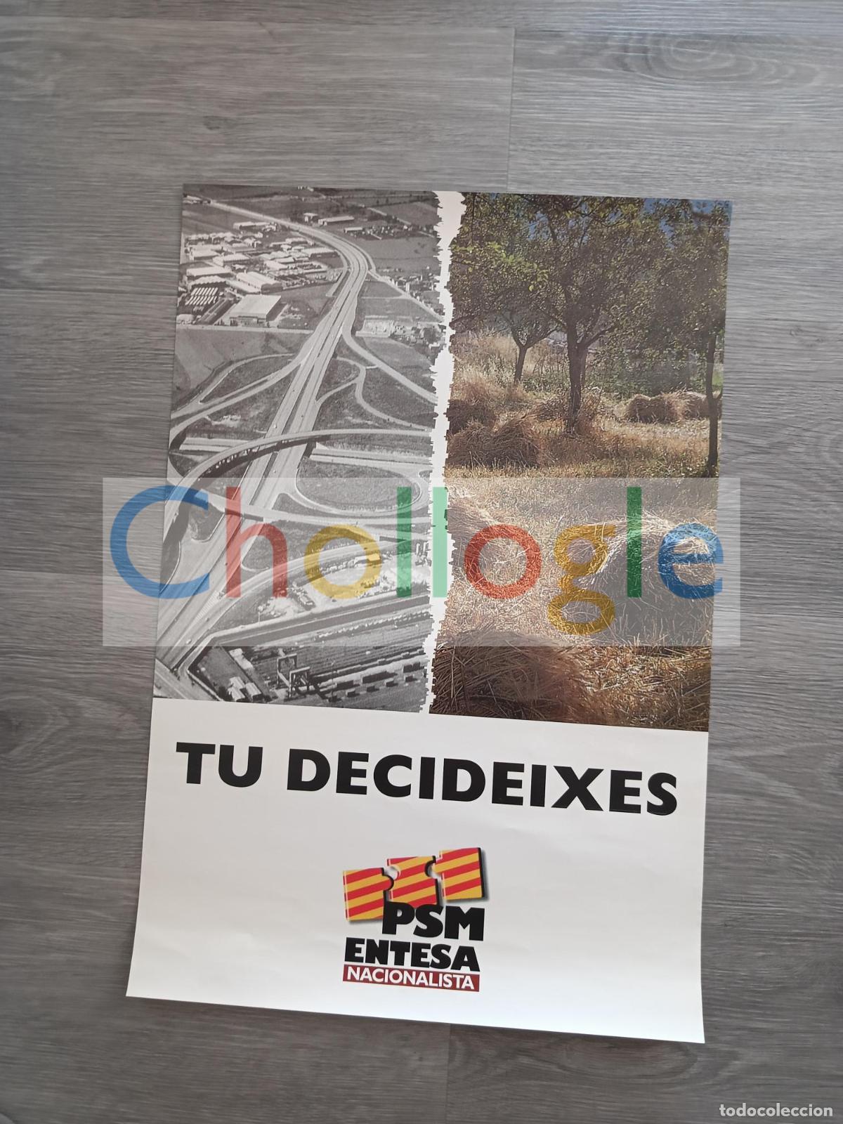 Carteles: Cartel PSM ENTESA tu decideixes