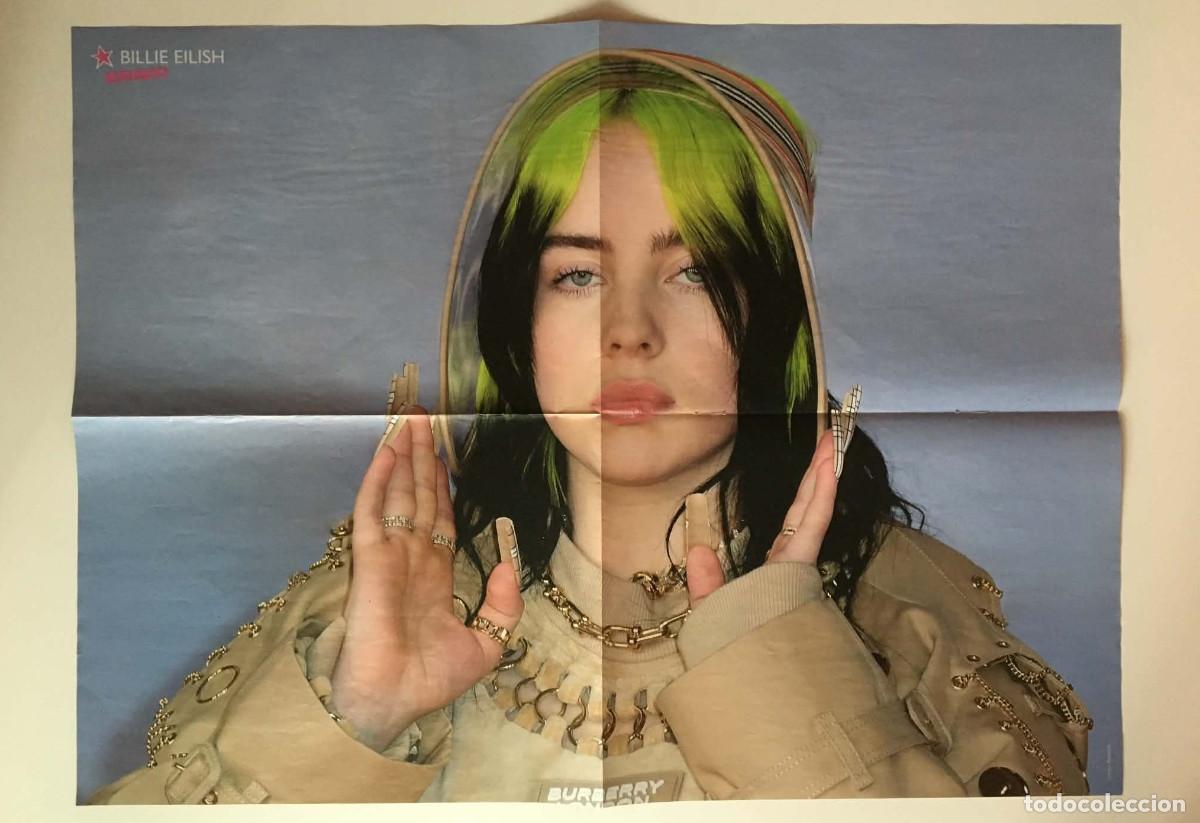 Plakate: Billie Eilish / (G)I-DLE K-Pop Large Double-Sided Poster A2 - Bravo Magazine Bulgaria Music Pin-up