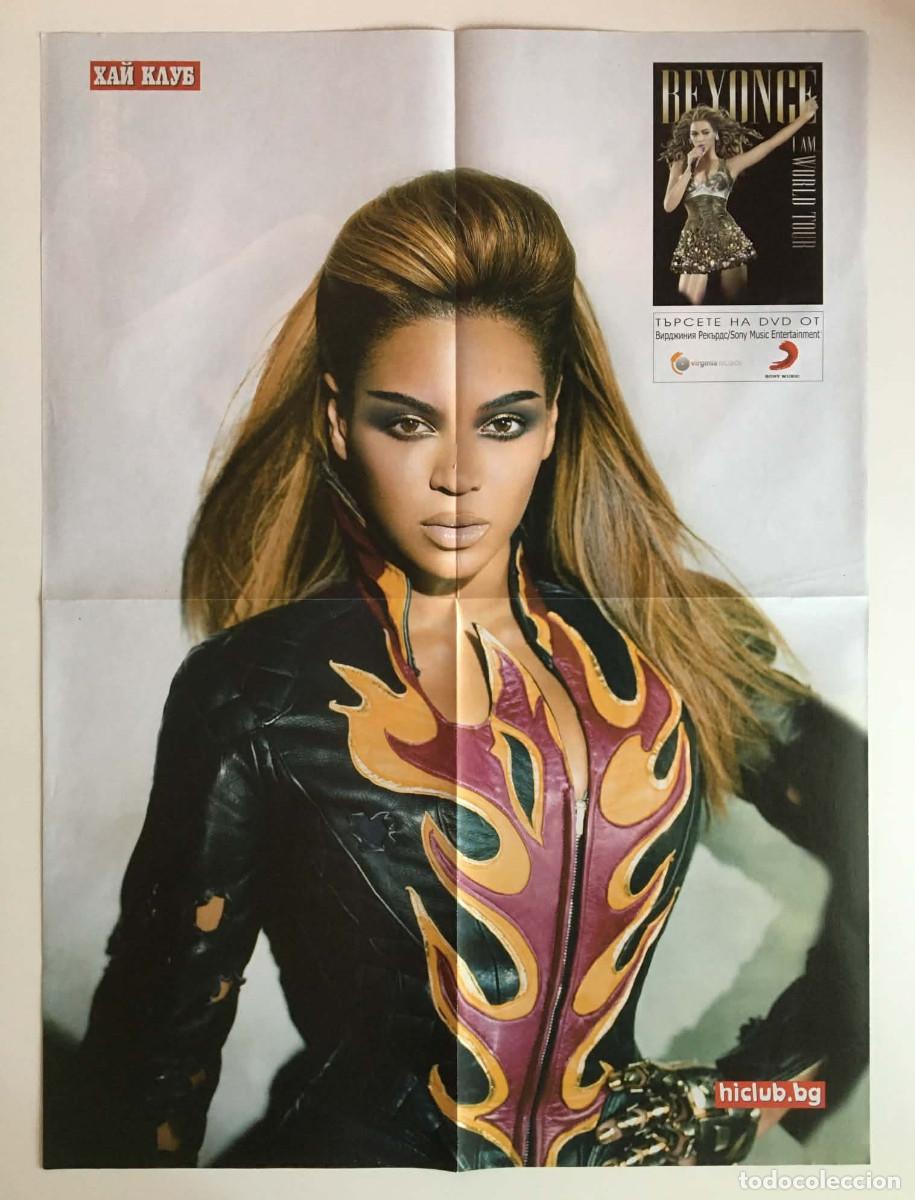 Carteles: Beyonc&eacute; / Merlin TV Series Vintage Double-Sided Mega Poster A2 &ndash; HiClub Magazine Bulgaria Music Rare