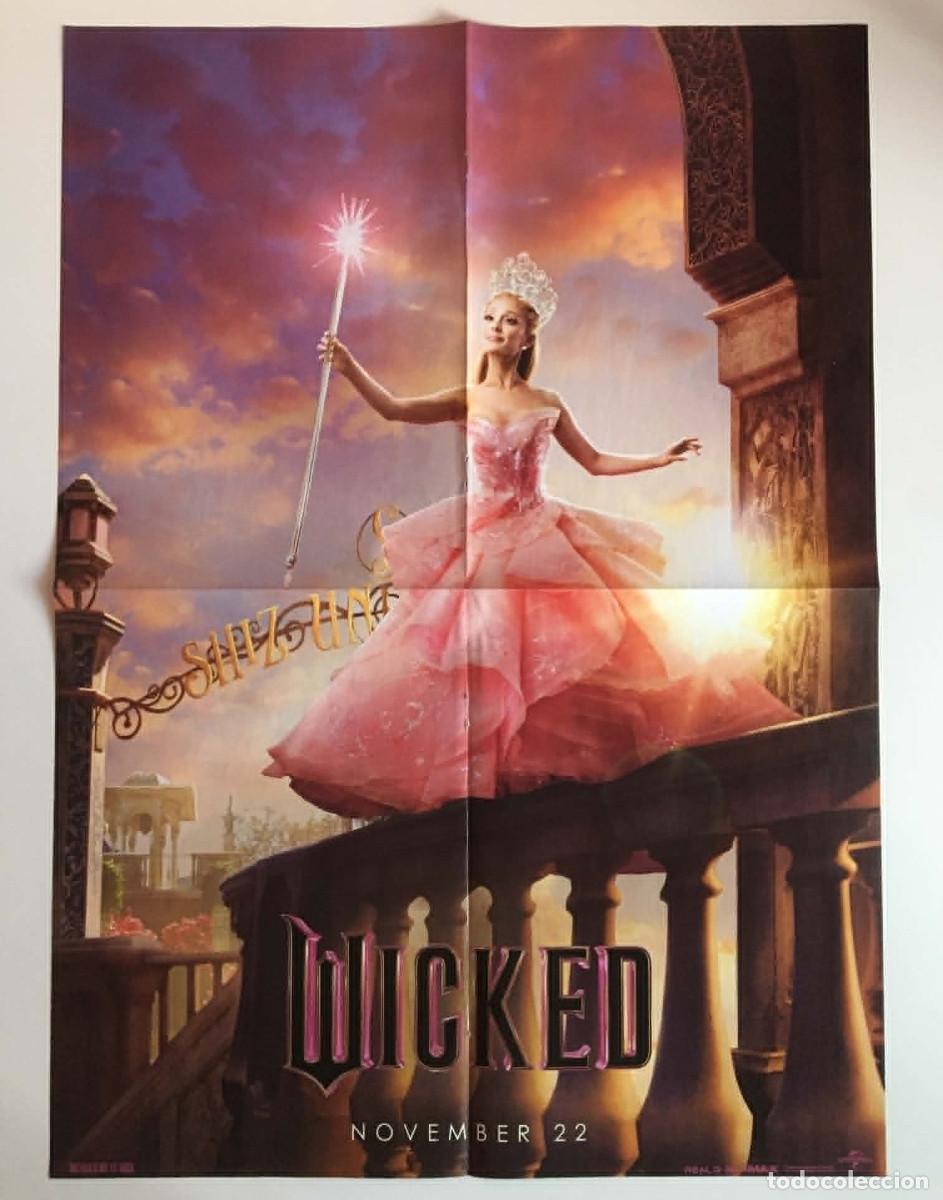 Carteles: Ariana Grande Glinda Wicked / Moana Vaiana 2 Disney Double-Sided A2 Poster - French Magazin Movie
