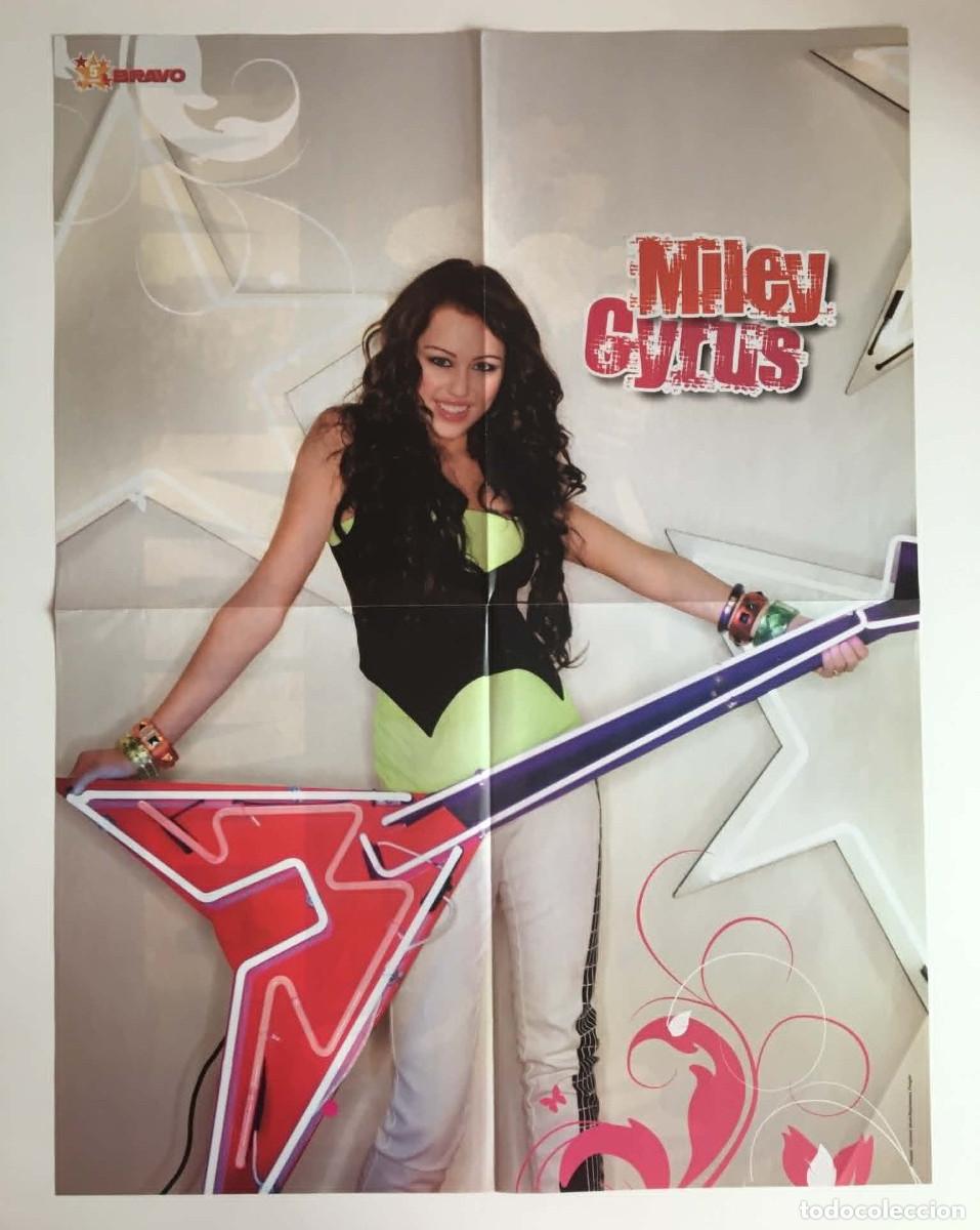 Carteles: Miley Cyrus / Eminem Original Double-Sided Mega A2 Poster - Bravo Magazine Bulgaria Music Rare