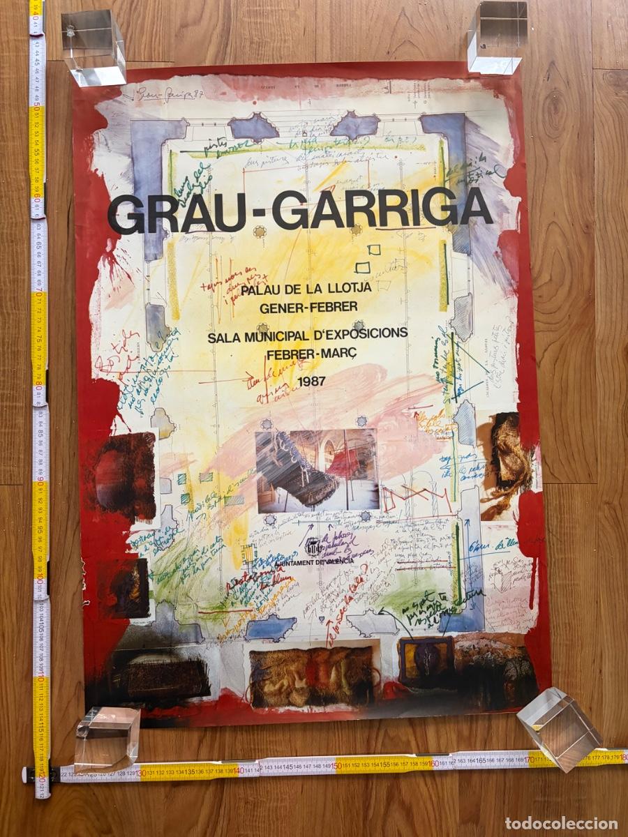 Carteles: Cartel poster original Grau Garriga 1987 Palau de la llotja Valencia