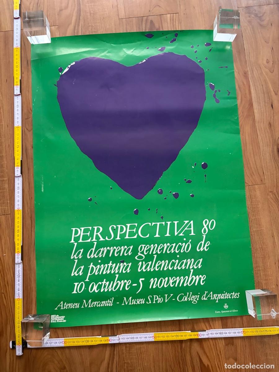 Carteles: Cartel poster original Perspectiva 80: La darrera generaci&oacute; de la pintura valenciana Valencia enric