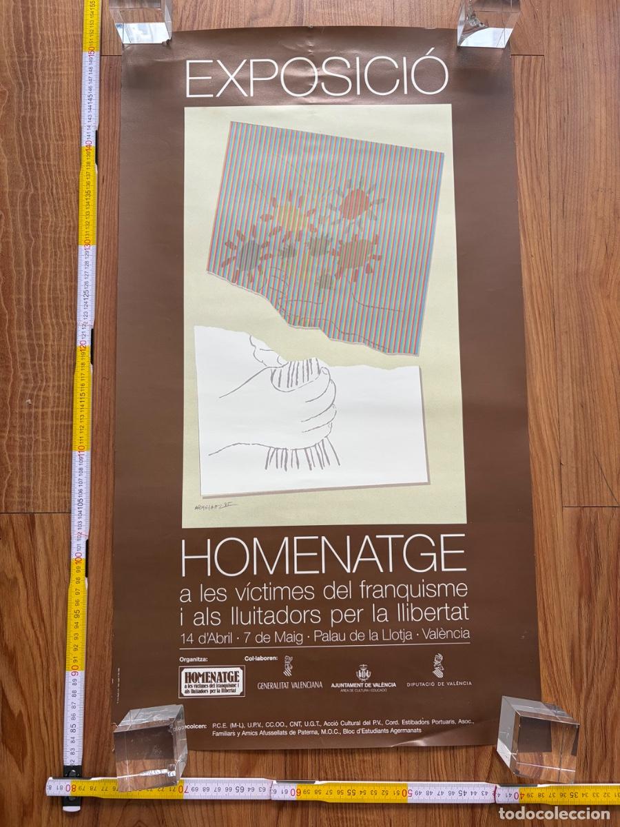 Carteles: Cartel poster original Homentage victimes franquisme Armengol 1985 Valencia