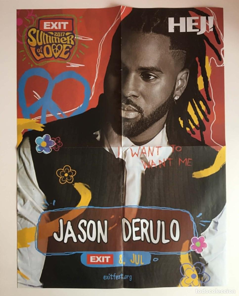 Carteles: Jason Derulo Exit Festival / Shawn Mendes Double-Sided Poster А2 - Serbia Hej! Magazine Rare Music