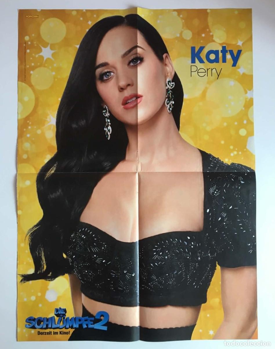 Carteles: Katy Perry Smurfs 2 / Spring Breakers Selena Vanessa Double-Sided Poster A3 Popcorn Magazine Germany