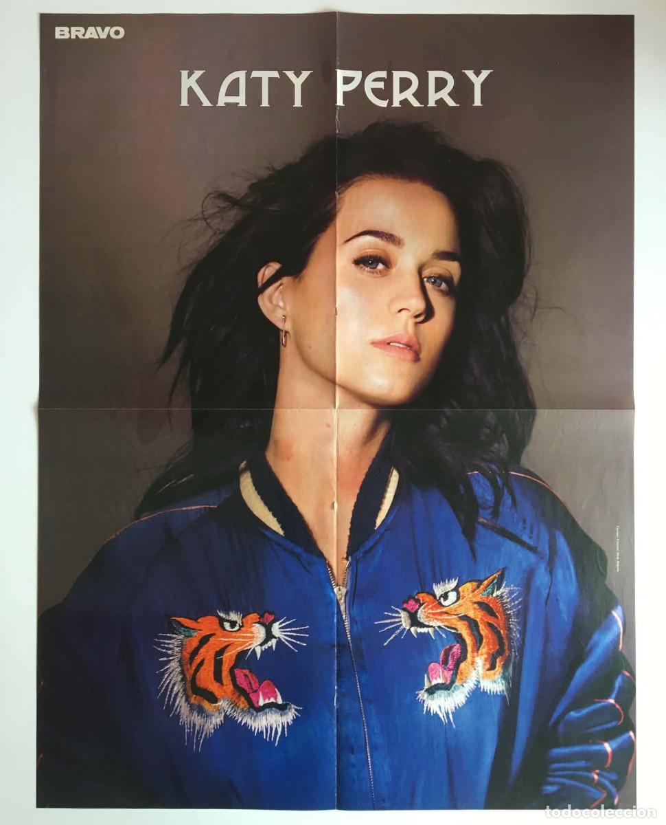 Carteles: Katy Perry Tiger Bomber Jacket / Revolution Z Double-Sided Poster A2 - Bravo Magazine Bulgaria Music