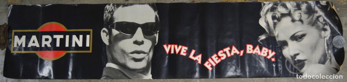 Carteles: cartel Martini vive la fiesta, baby. 1990's. 45x200cm.