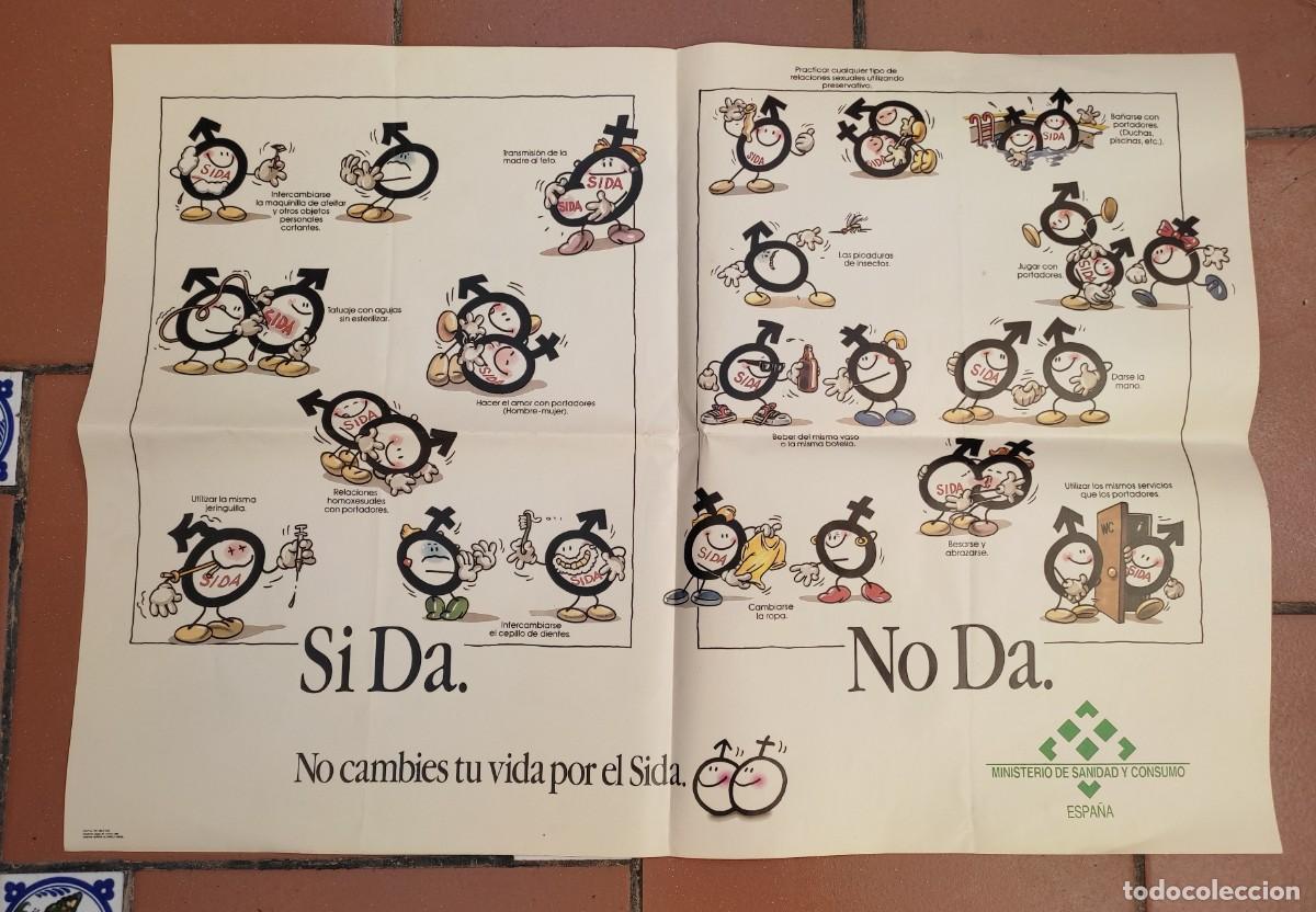 Carteles: cartel informativo prevencion del SIDA - del Ministerio de Sanidad y Consumo - a&ntilde;o 1989
