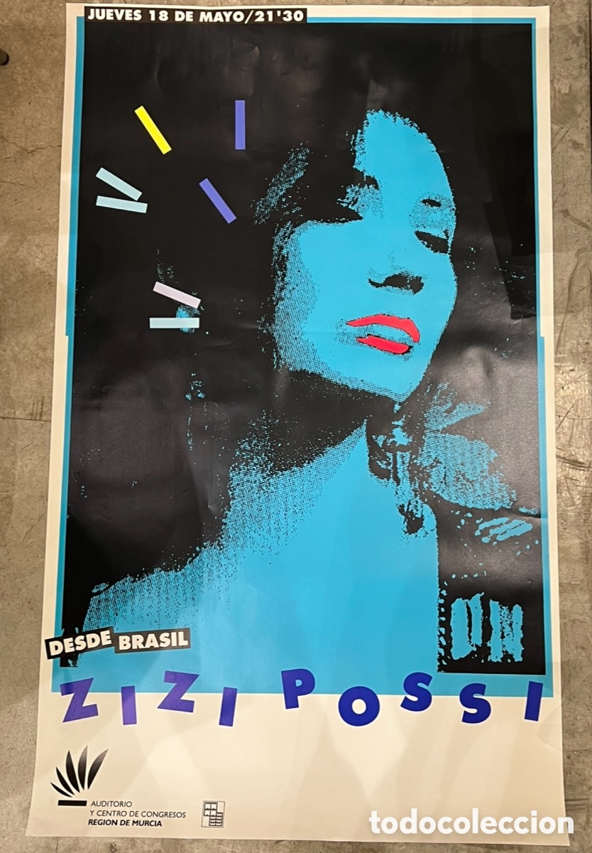 Carteles: Cartel de Concierto. ZIZI POSSI. Auditorio V&iacute;ctor Villegas. Murcia. 1995.