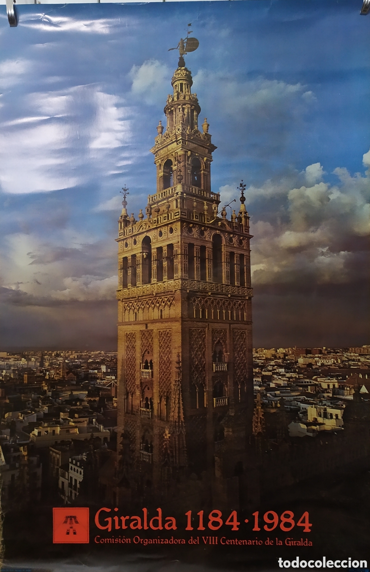 Carteles: La Giralda - Cartel conmemorativo VIII Centenario 1184/1984, medidas: 94x62 cm. El de las fotos y en