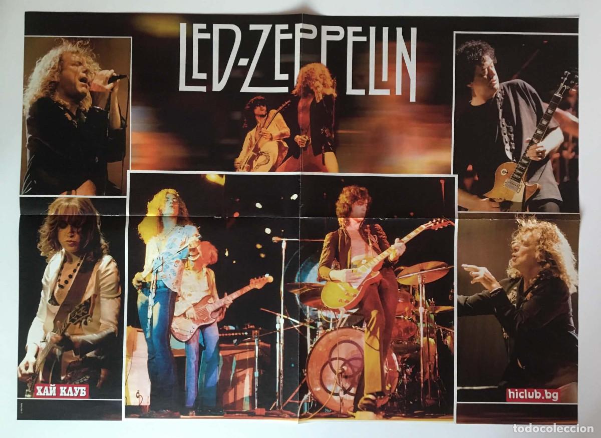 Carteles: Led Zeppelin / SHINee Rare Double-Sided Mega Poster A2 - HiClub Magazine Bulgaria Music K-Pop