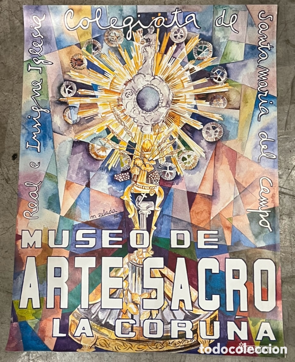 Carteles: Cartel. Real e Ilustre Iglesia Colegiata de Santa Maria del Campo. Museo de Arte Sacro. Coru&ntilde;a. 1995