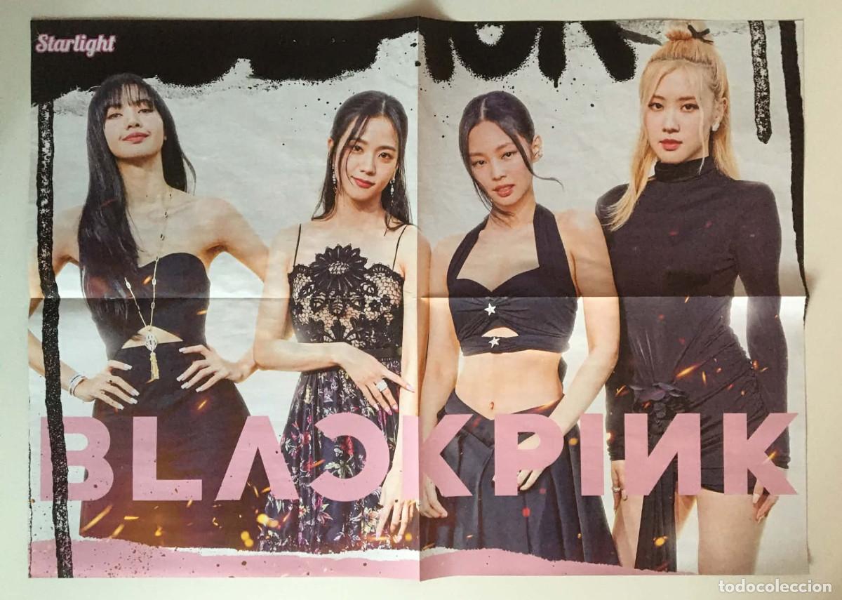 Carteles: BLACKPINK / Gims Rare Original Giant Double-Sided Poster A2 - StarLight Magazine France Music K-Pop