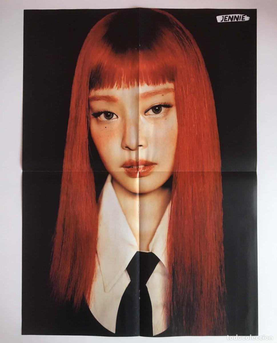 Carteles: Jennie / Lisa BLACKPINK Rare Giant Double-Sided Poster A2 - French Magazine Music K-Pop