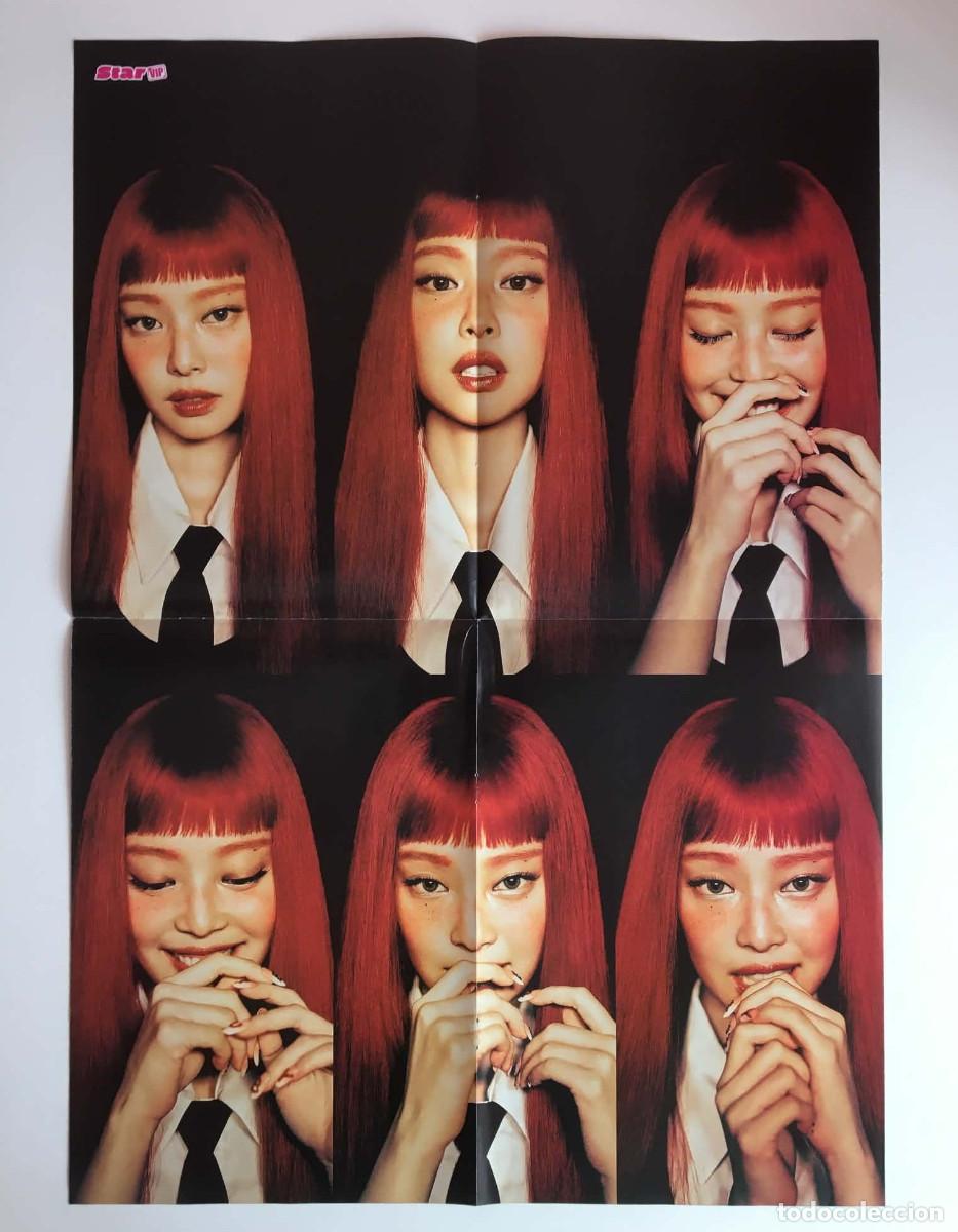 Carteles: Jennie / Jisoo BLACKPINK Rare Giant Double-Sided Poster A2 - StarVIP Magazine France Music K-Pop