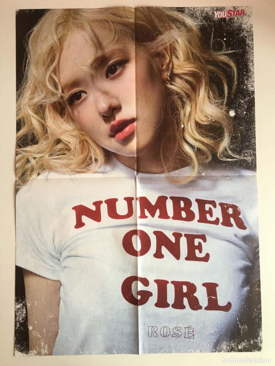Carteles: Ros&eacute; BLACKPINK / L&eacute;nie Rare Giant Double-Sided Poster A2 - YouStar Magazine France Music K-Pop