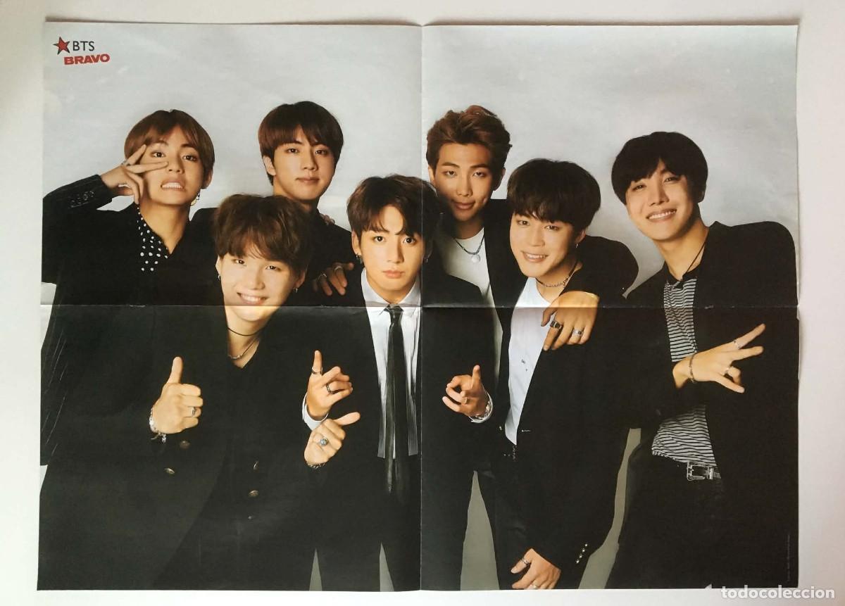 Carteles: BTS / Demi Lovato Original Large Double-Sided Poster A2 - Bravo Magazine Bulgaria Music K-Pop