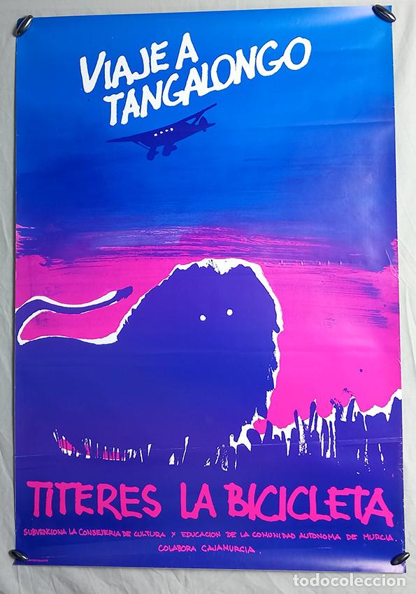 Carteles: Viaje a Tantalongo _ T&iacute;teres La Bicicleta. Dise&ntilde;o Antonio Ballester