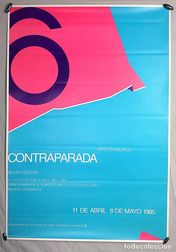 Carteles: Contraparada _ Arte en Murcia 1985. Dise&ntilde;o Antonio Ballester