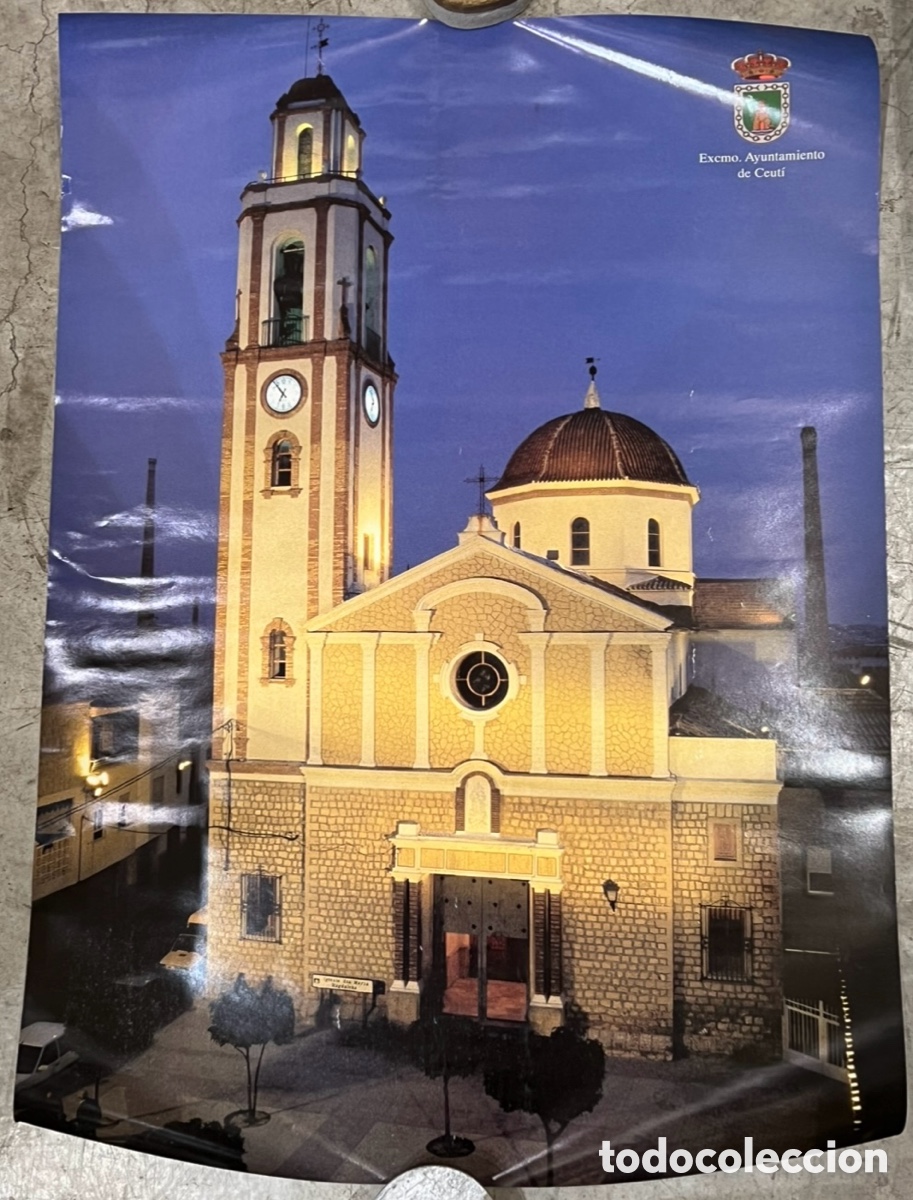 Carteles: Cartel. Iglesia Santa Mar&iacute;a Magdalena. Ceuti. Murcia. A&ntilde;os 90.