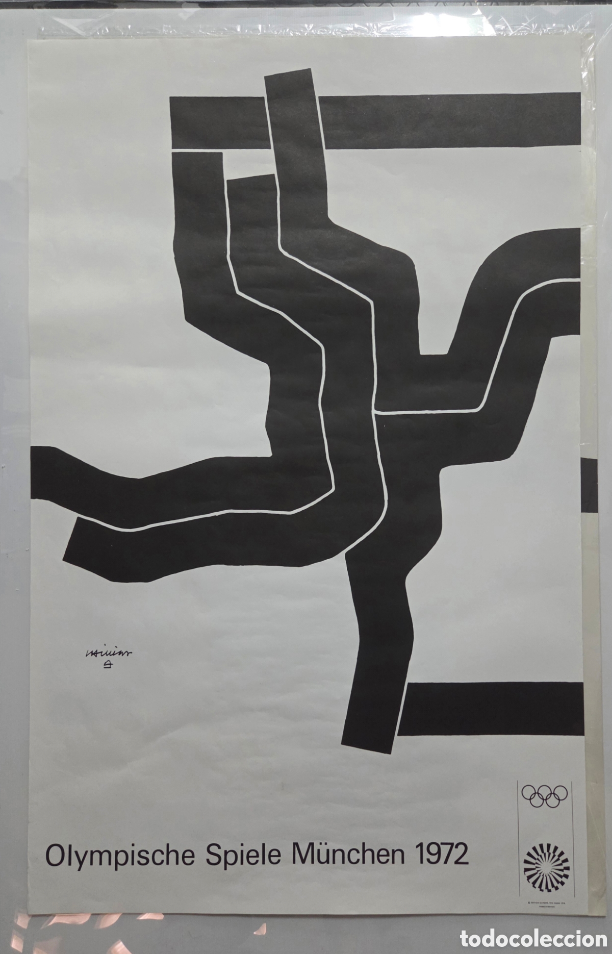 Affiches: Eduardo Chillida. Cartel Olimpiadas Munich 1972