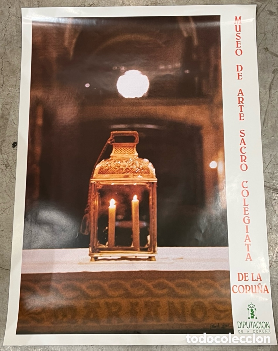 Carteles: Cartel. Colegiata de La Coru&ntilde;a. Museo de Arte Sacro. A&ntilde;os 90.