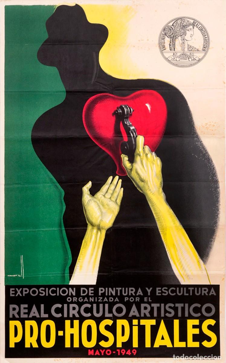 Carteles: MORELL - CARTEL EXPOSICI&Oacute;N PRO-HOSPITALES - 1949 - LITOGR&Aacute;FICO