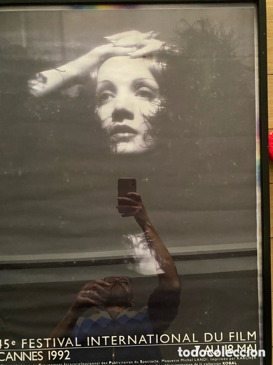 Carteles: 45e Festival internac no ional du film de Cannes 1992 Marlene Dietrich