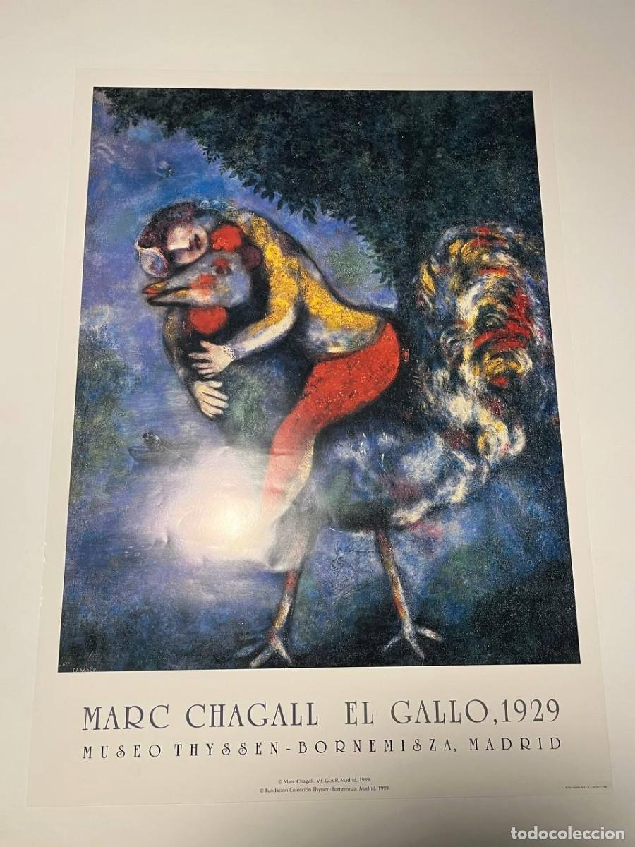 Carteles: Marc Chagall &ndash; El Gallo (1929) | Cartel Museo Thyssen-Bornemisza