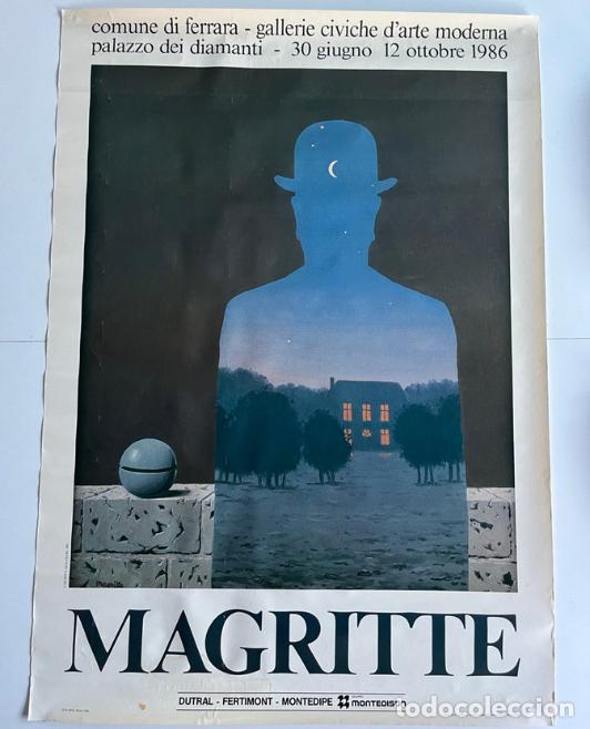 Carteles: Poster original exposici&oacute;n Magritte - Palazzo dei Diamanti (1986)