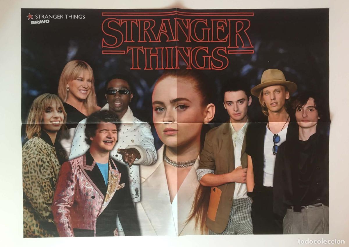Carteles: Stranger Things Cast / Isabel Ovcharova Double-Sided Mega Poster A2 - Bravo Magazine Bulgaria TV
