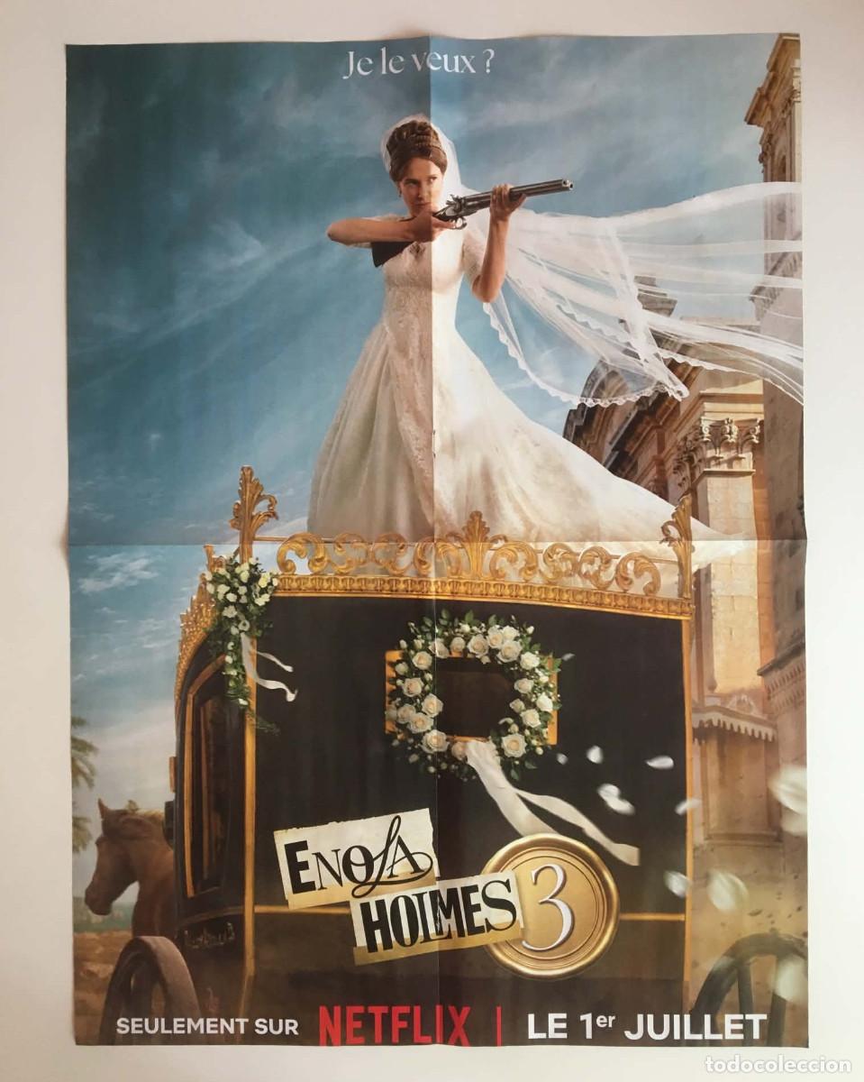 Carteles: Millie Bobby Brown / Louis Partridge Enola Holmes 3 Large Poster A2 - StarLight Magazine France