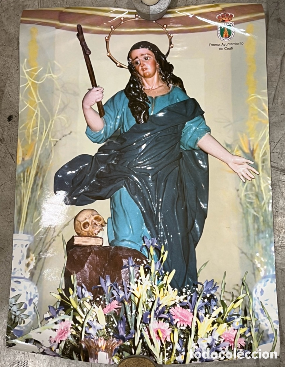 Carteles: Cartel. Santa Maria Magdalena. Ayuntamiento de Ceuti. Murcia. A&ntilde;os 80.