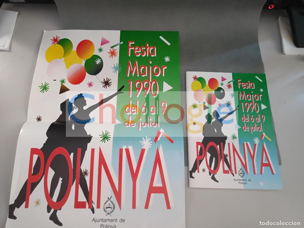 Carteles: Cartel y Programa Festa Major Polinya 1990