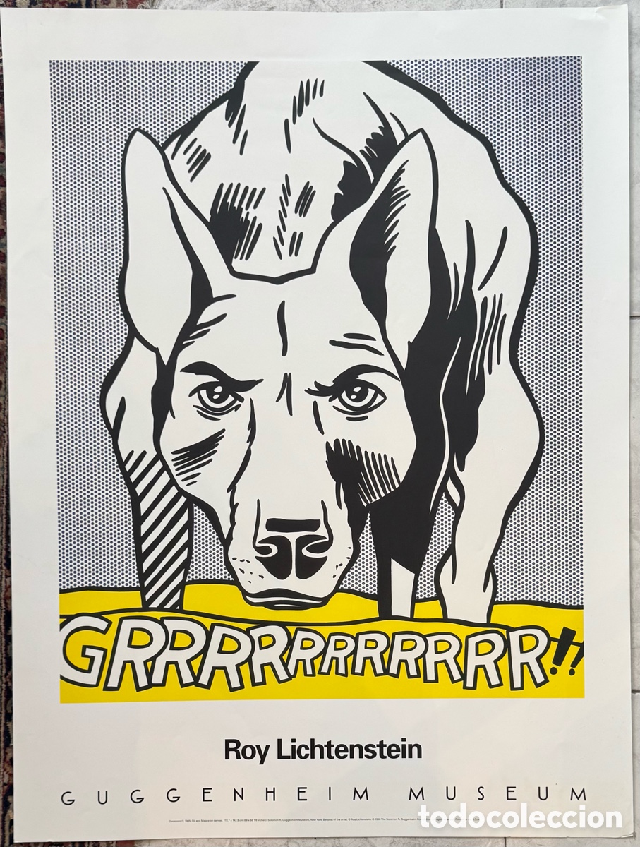 Carteles: Roy Lichtenstein &iexcl;&iexcl;&iexcl;GRRRRRRRRRR!!! (Guggenheim Museum)