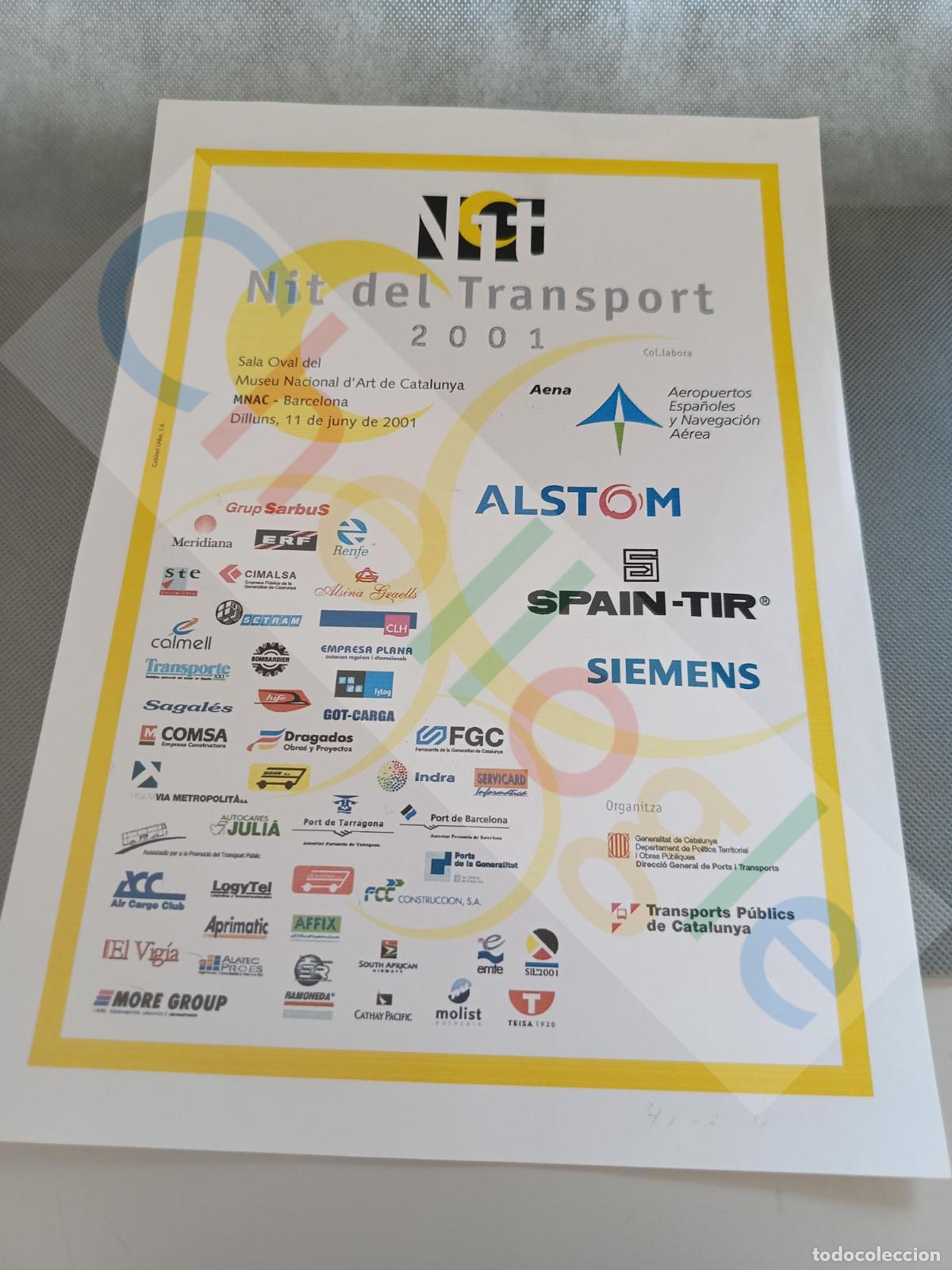 Carteles: cartel A4 Nit del Transport 2001