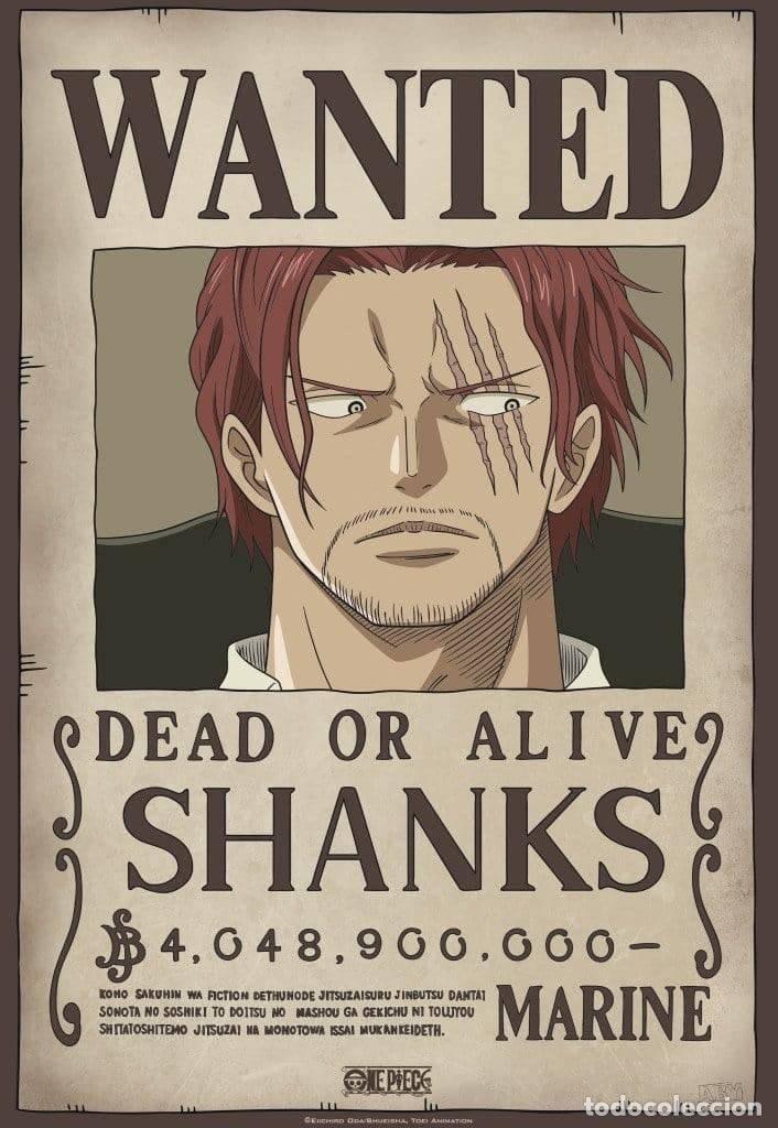 Plakate: Poster Wanted Shanks - One Piece (POSTER 52 x 38)