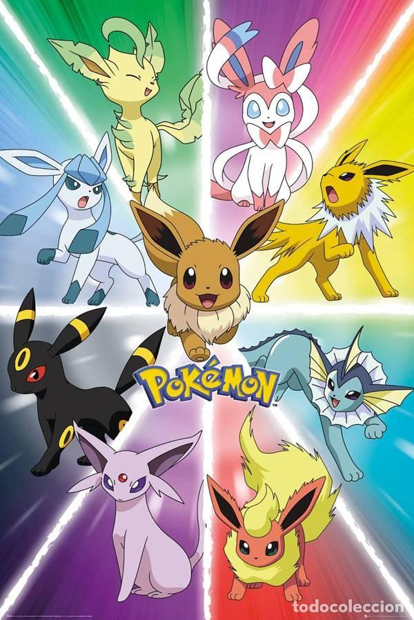 Affiches: Poster Eevee Evolutions - Pokemon (POSTER 61 x 91,5)