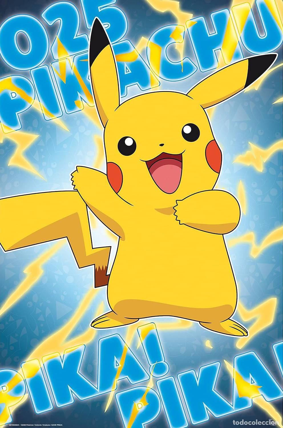 Affiches: Poster Pikachu efecto Metalico - Pokemon (POSTER 61x91.5)