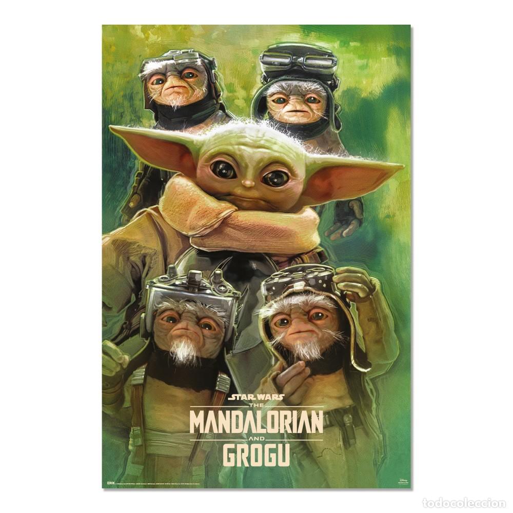 Carteles: Poster Maxi - Star Wars The Mandalorian and Grogu Grogu y Anzellans (61 x 91,5 cm)