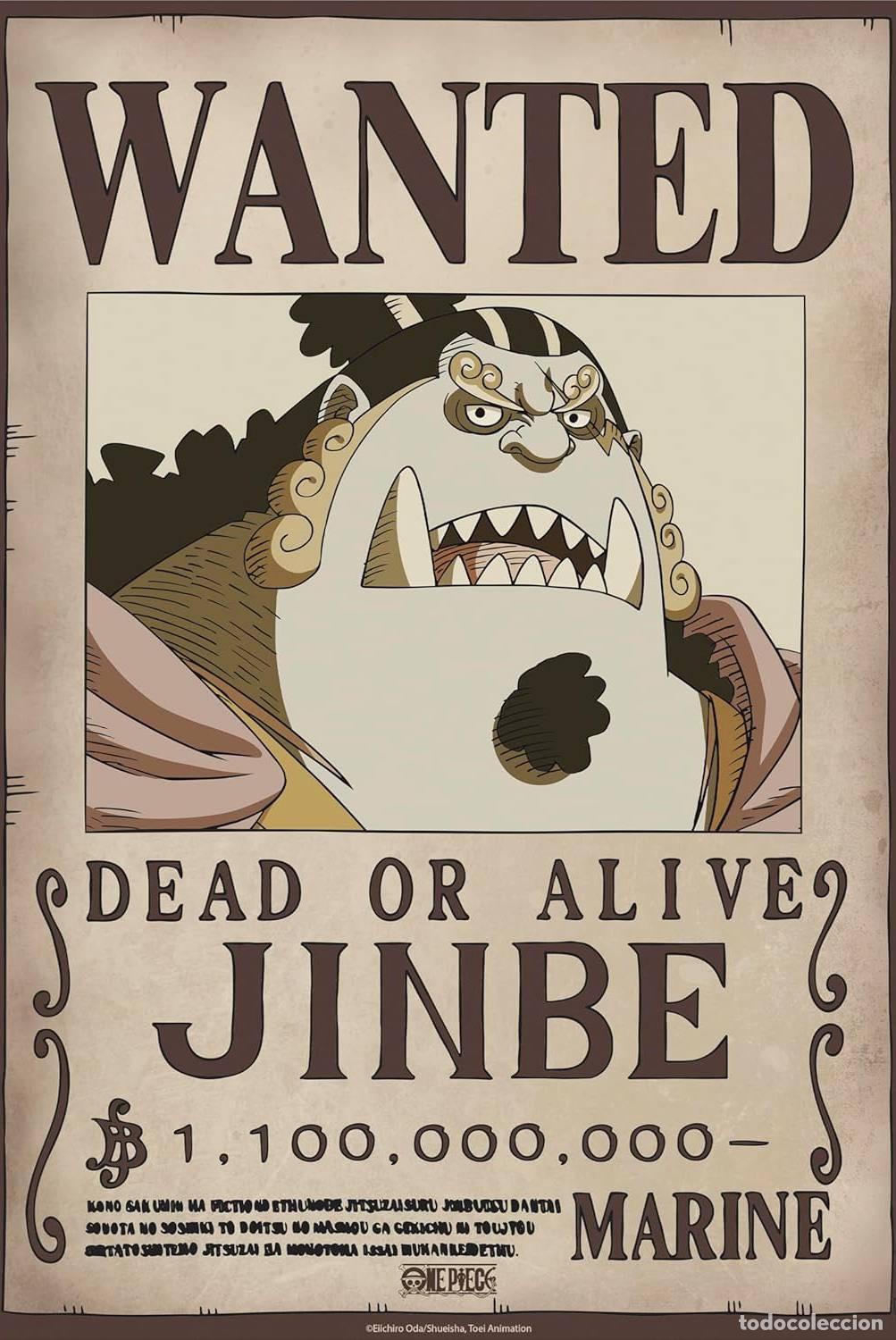 Carteles: Poster Wanted Jinbe Wano - One Piece (POSTER 52x38)