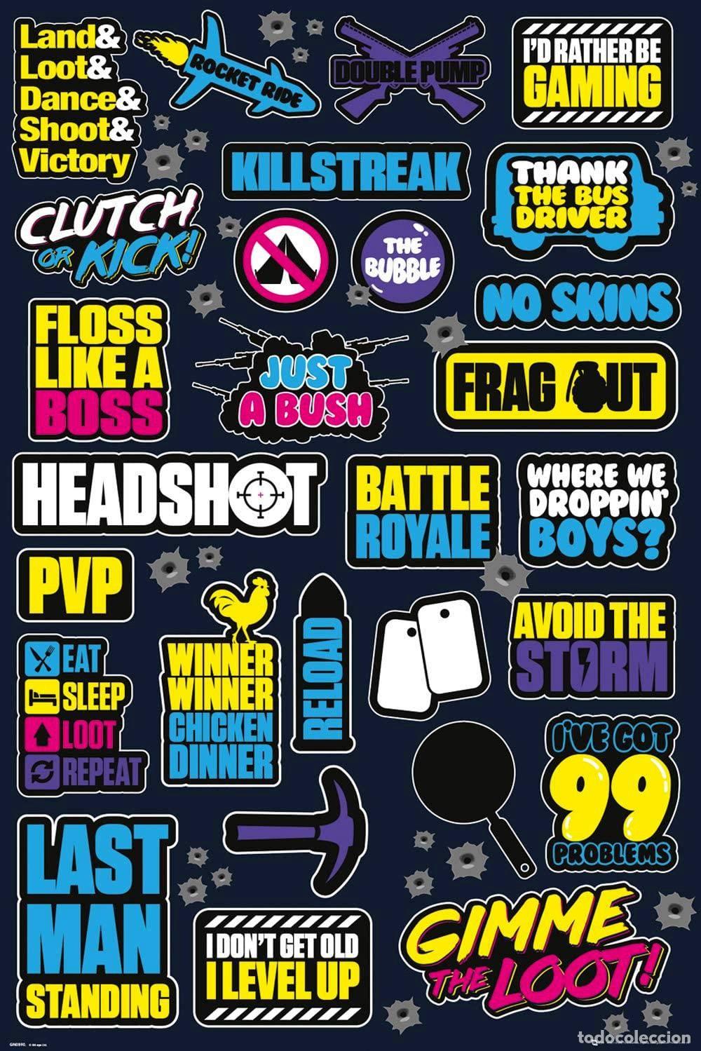 Carteles: Poster Infografia - Battle Royale (POSTER 91.5x61)