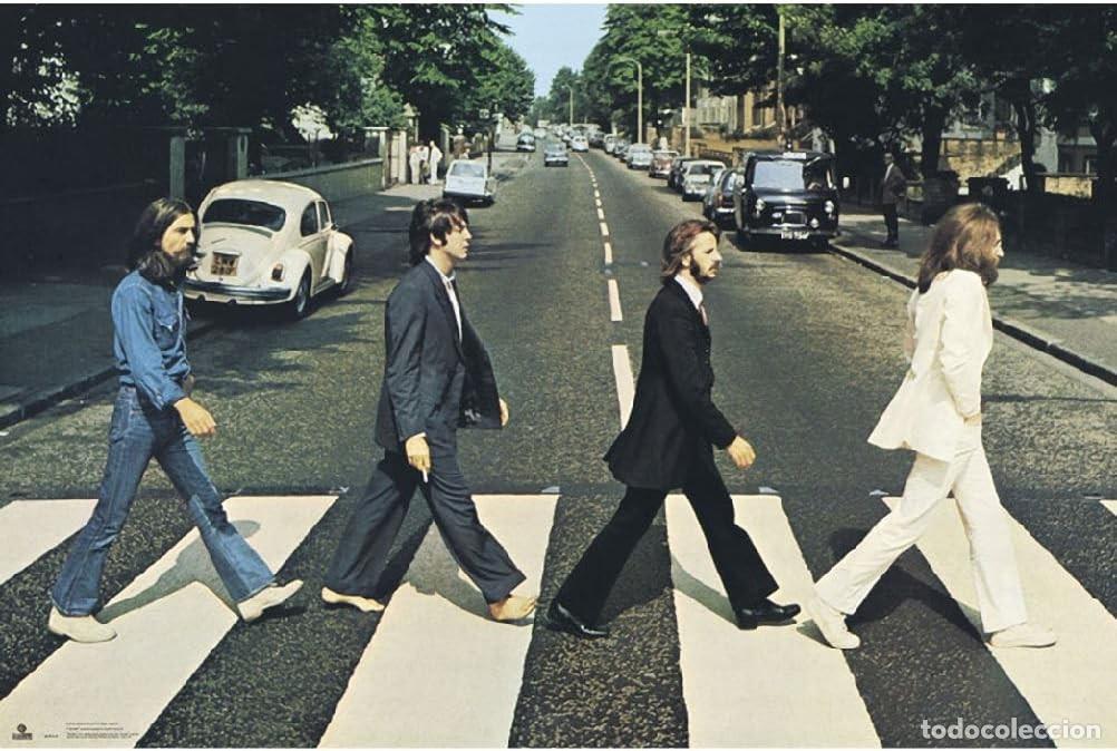 Carteles: Poster Abbey Road paso de cebra - The Beatles (POSTER 61 x 91,5)
